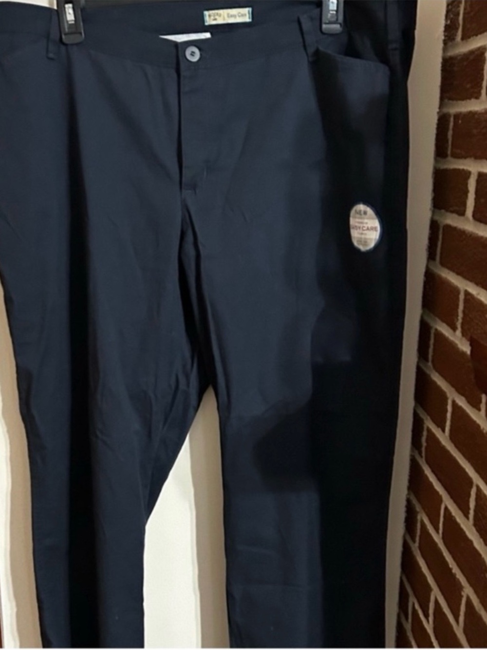 NWT Lee Riders Size 24 W P navy blue straight leg pants
